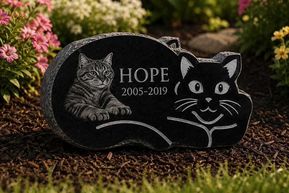 Cat Memorial Marker – 0-11 x 0-6 x 0-2