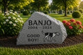 Personalized Garden Memorial Stone – Rustic garden memorial style