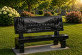 Park Memorial Bench – 3-foot chair-style park bench